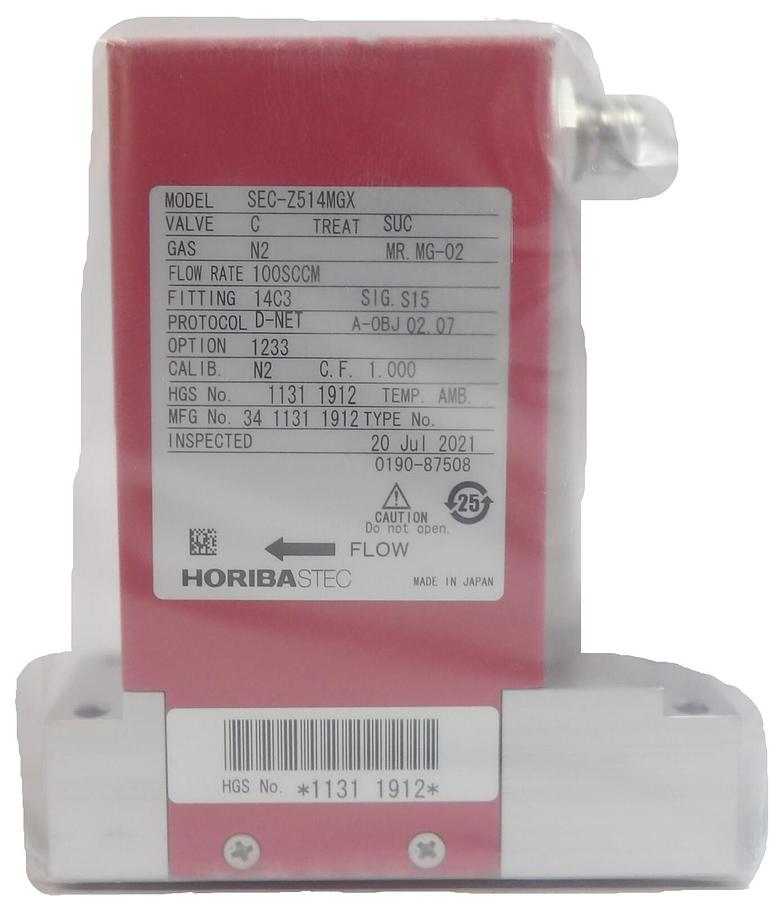 Used Horiba SEC-Z514MGX Mass Flow Controller MFC Z500 100 SCCM N2 New Surplus