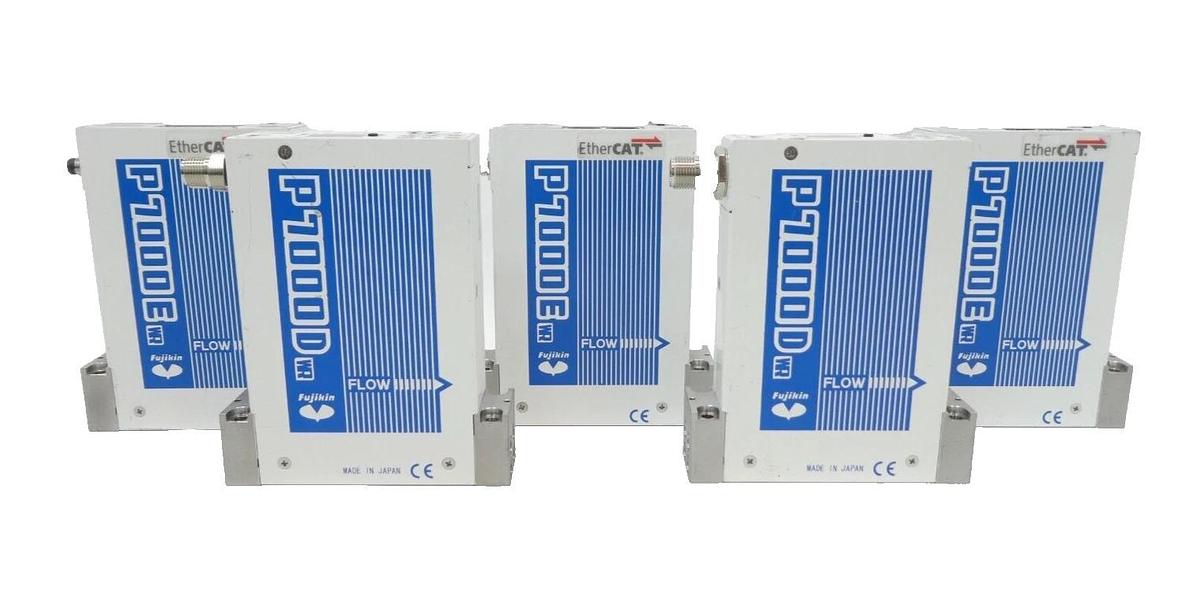Used Fujikin P7000 Mass Flow Controller MFC P7000E P7000D Reseller Lot of 5 Working