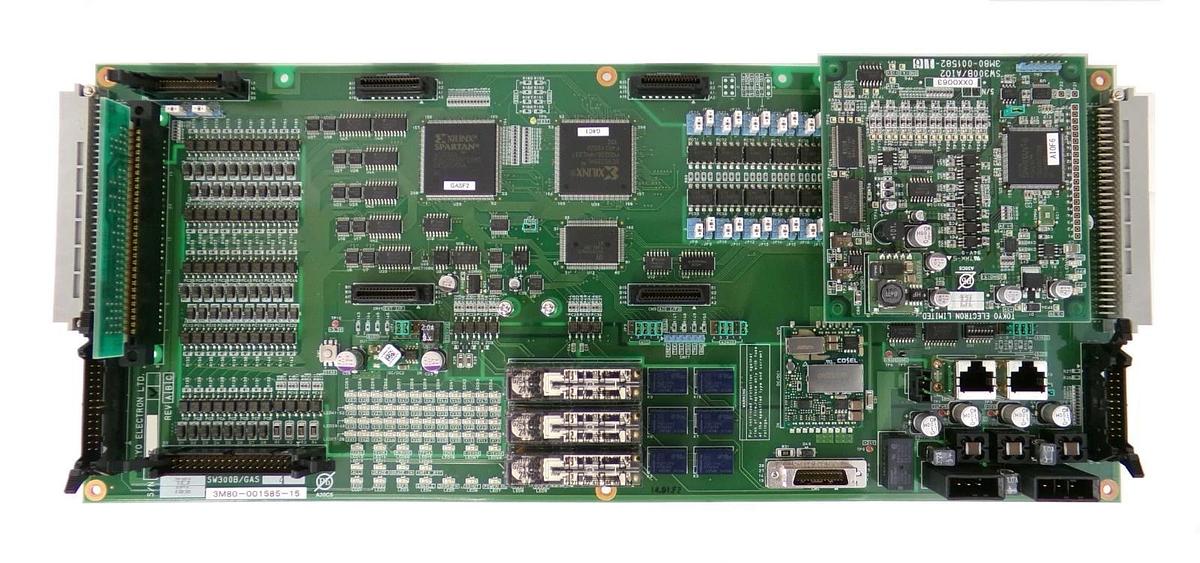 Used TEL Tokyo Electron 3M80-001585-15 Processor PCB SW300B/GAS4 SW300B/AI02 Working