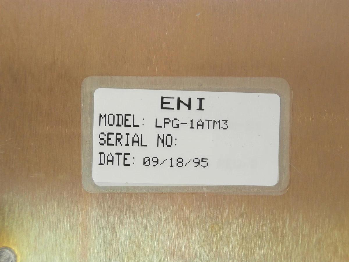 Used LPG-1AT ENI LPG-1ATM3 RF Generator 100W @ 450KHz Tested Working Surplus