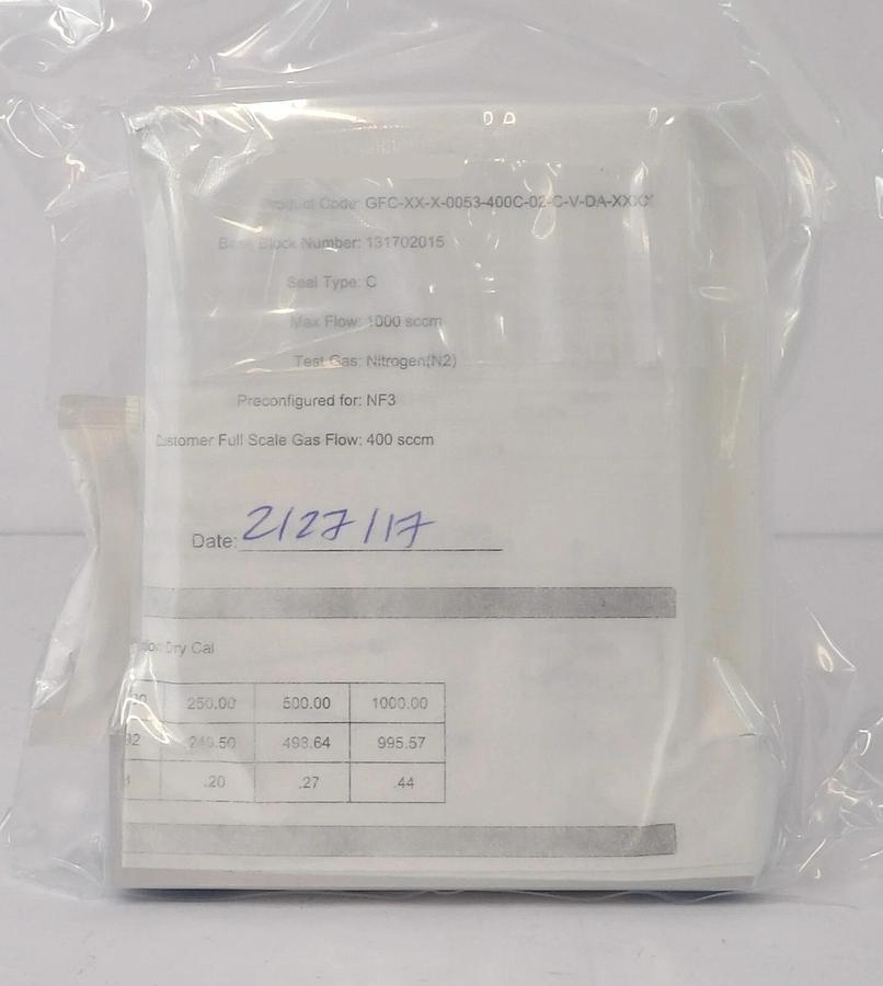 Pivotal Systems 32-02126 Mass Flow Controller MFC 400 SCCM NF3 New Surplus