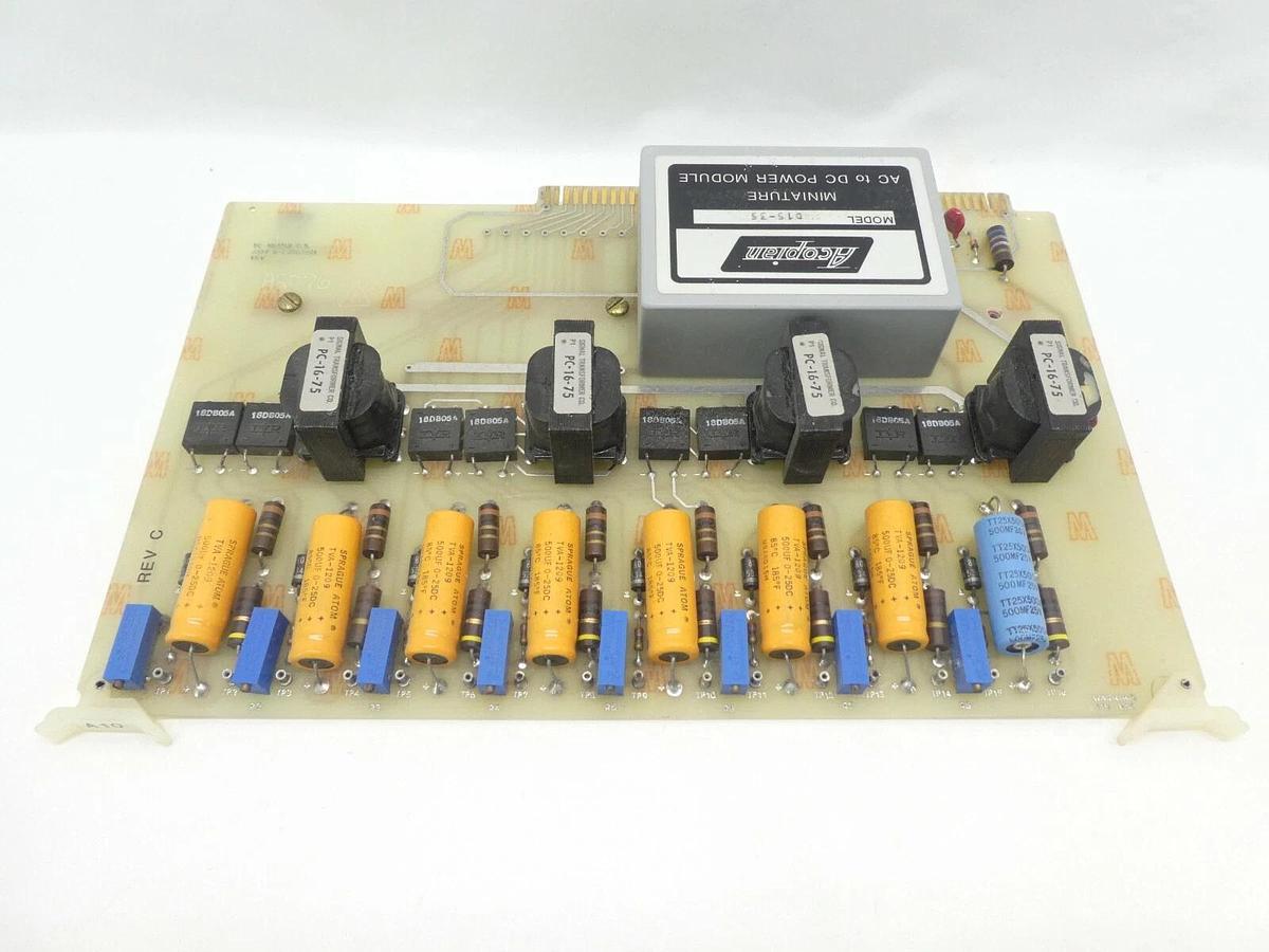Used Varian Semiconductor VSEA D-F3104001 TC Heater Power Supply PCB Card Rev. C