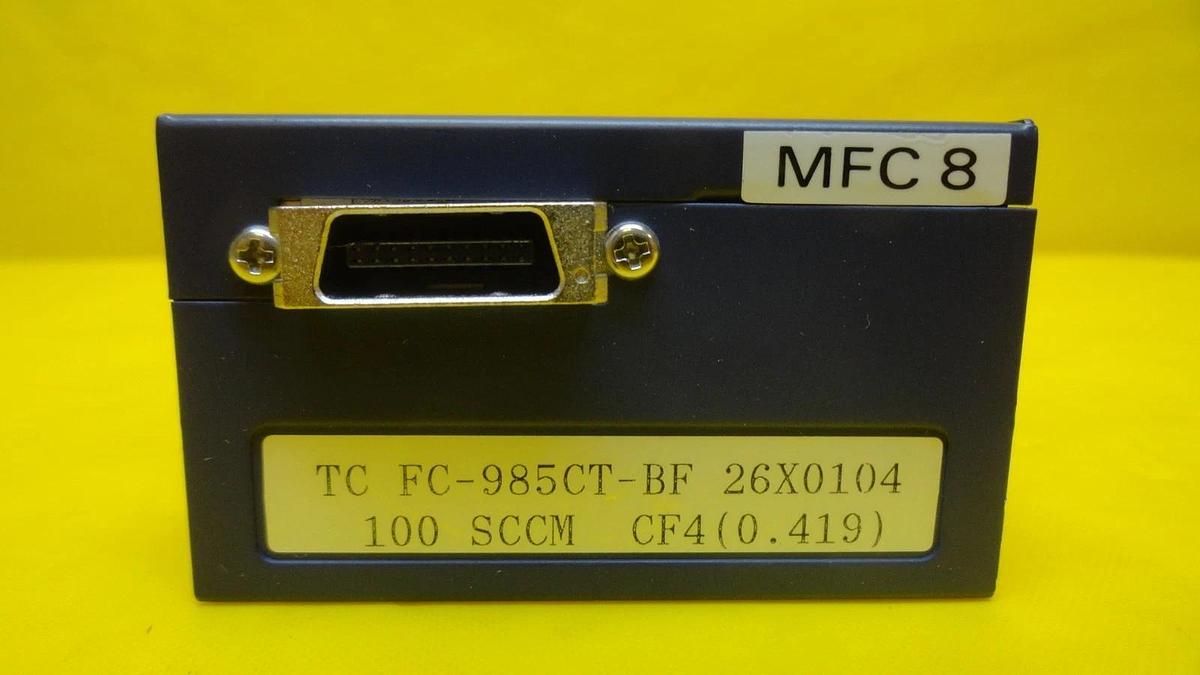 Used Aera TC FC-985CT-BF Mass Flow Controller MFC FC-985C 100 SCCM CF4(0.419) Used