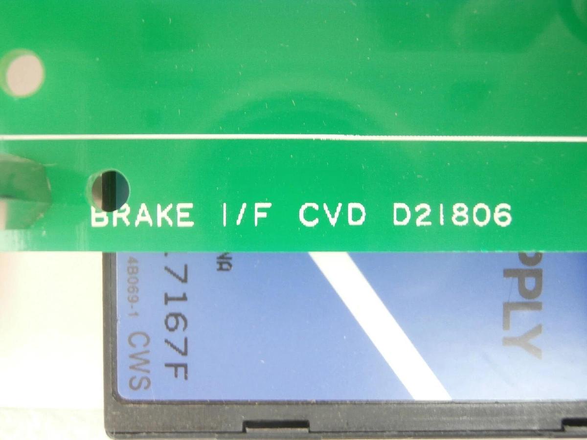 Used Kokusai Electric BRAKE I/F (CZ) Brake Module D21806 PCB Assembly Vertron Working