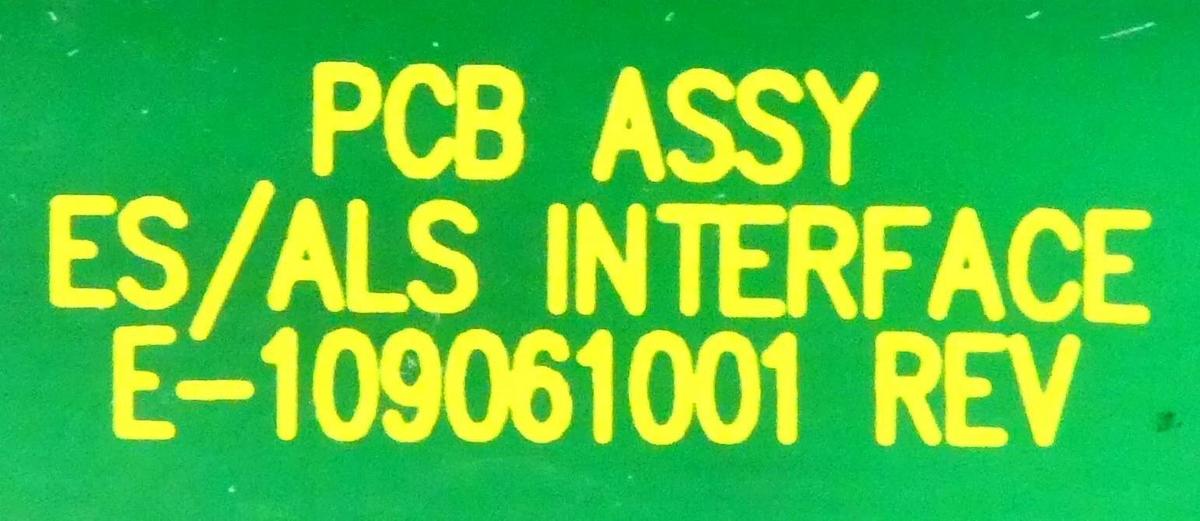 Used Varian VSEA E-109061001 ES/ALS Interface PCB Assembly Working Surplus