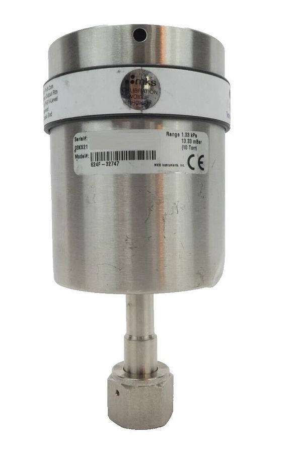 Used MKS Instruments 624F-32747 Baratron Capacitance Manometer Tested Working