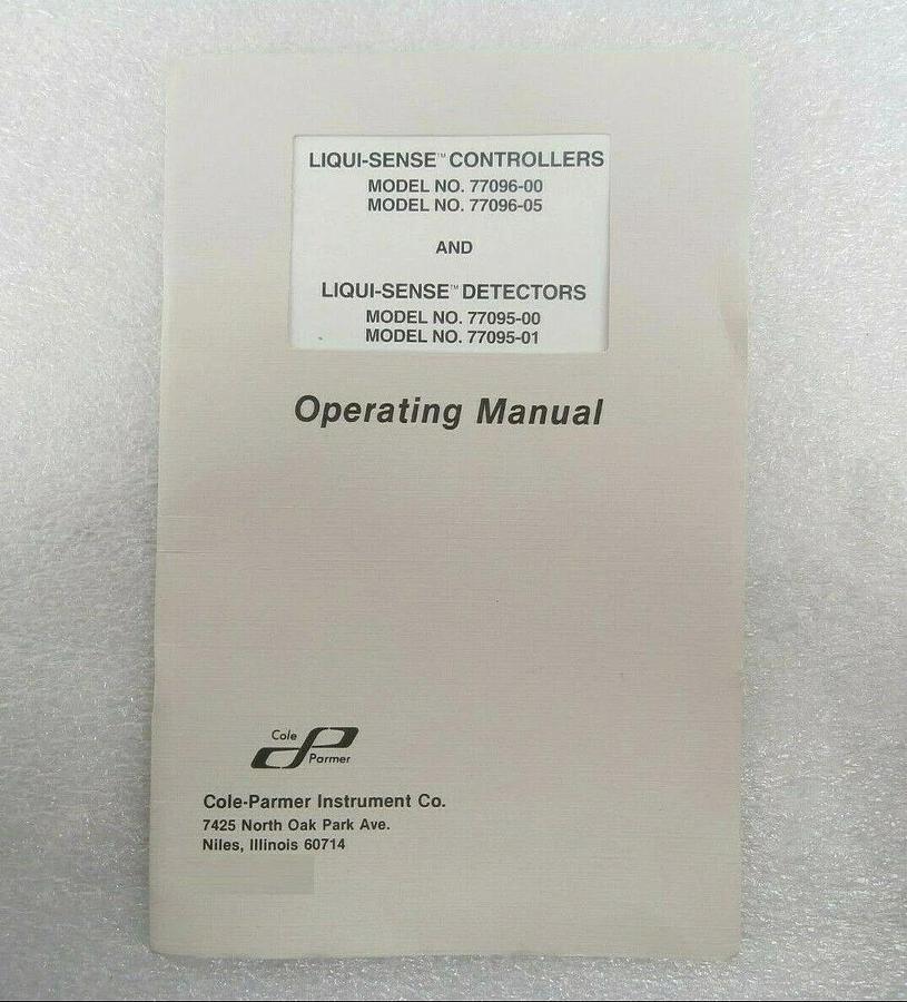 Cole-Parmer 77096-00 Masterflex Controller Liqui-Sense New Surplus
