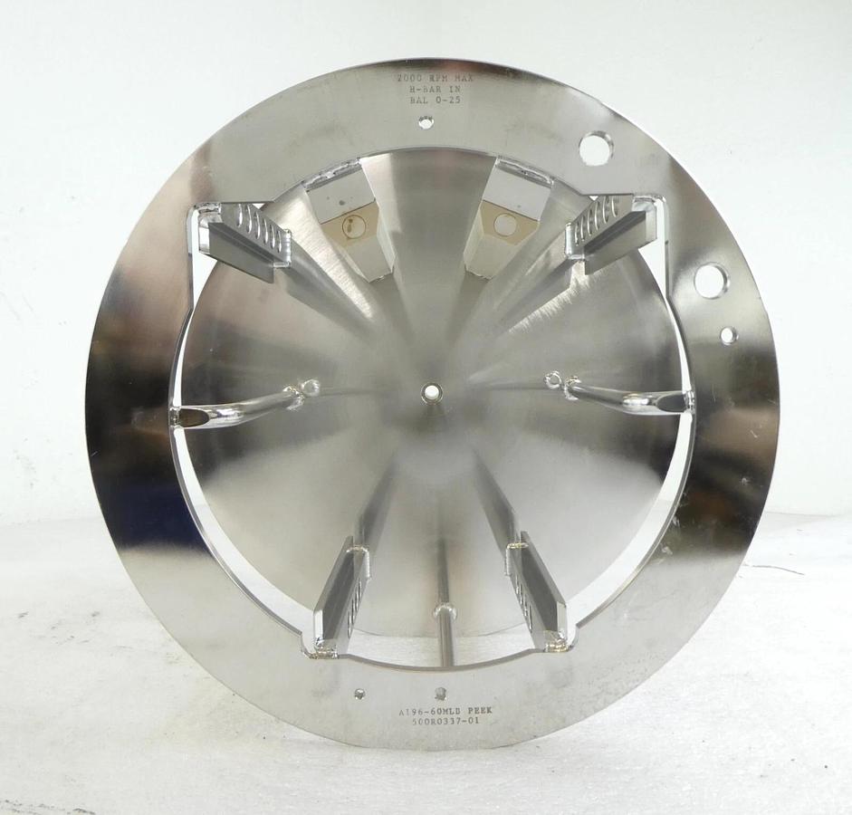 Used Semitool 500R0337-01 SRD Spin Rinse Dryer Rotor A196-60MLB Peek Working