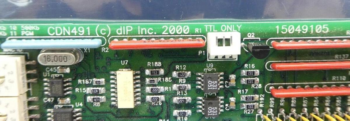 Used DIP 15049105 DeviceNet I/O PCB Card CDN491 AMAT 0190-02506 Lot of 2 Working