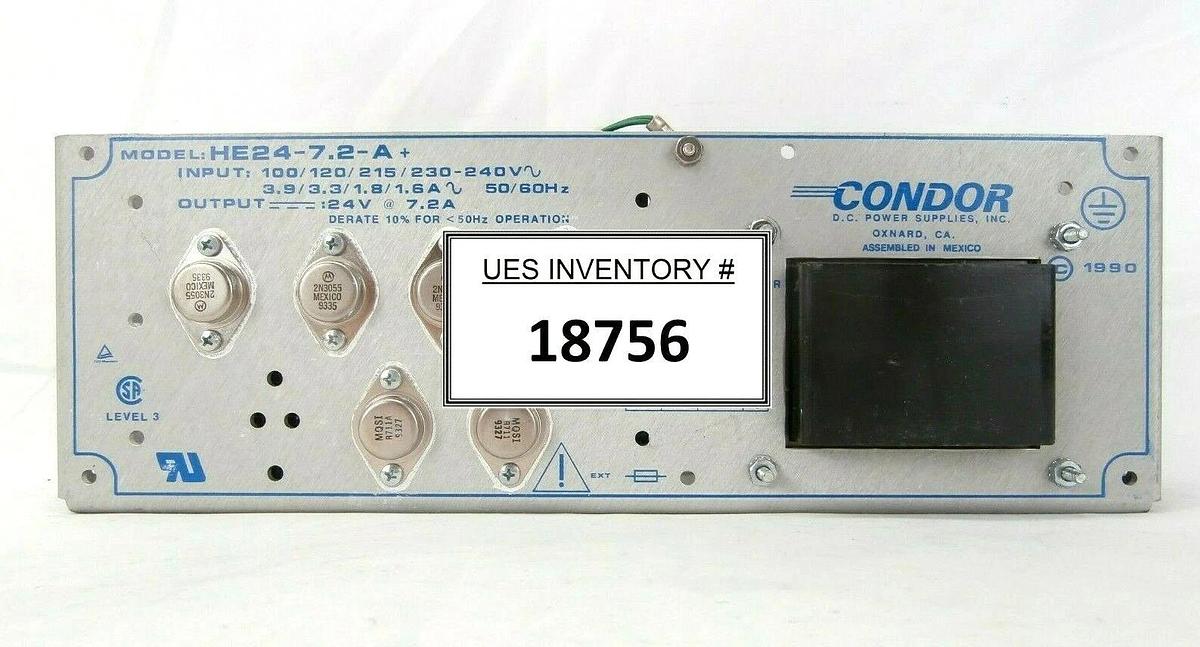 Used Condor HDD24-7.2-A+ DC Power Supply 24V Power-One Working Spare