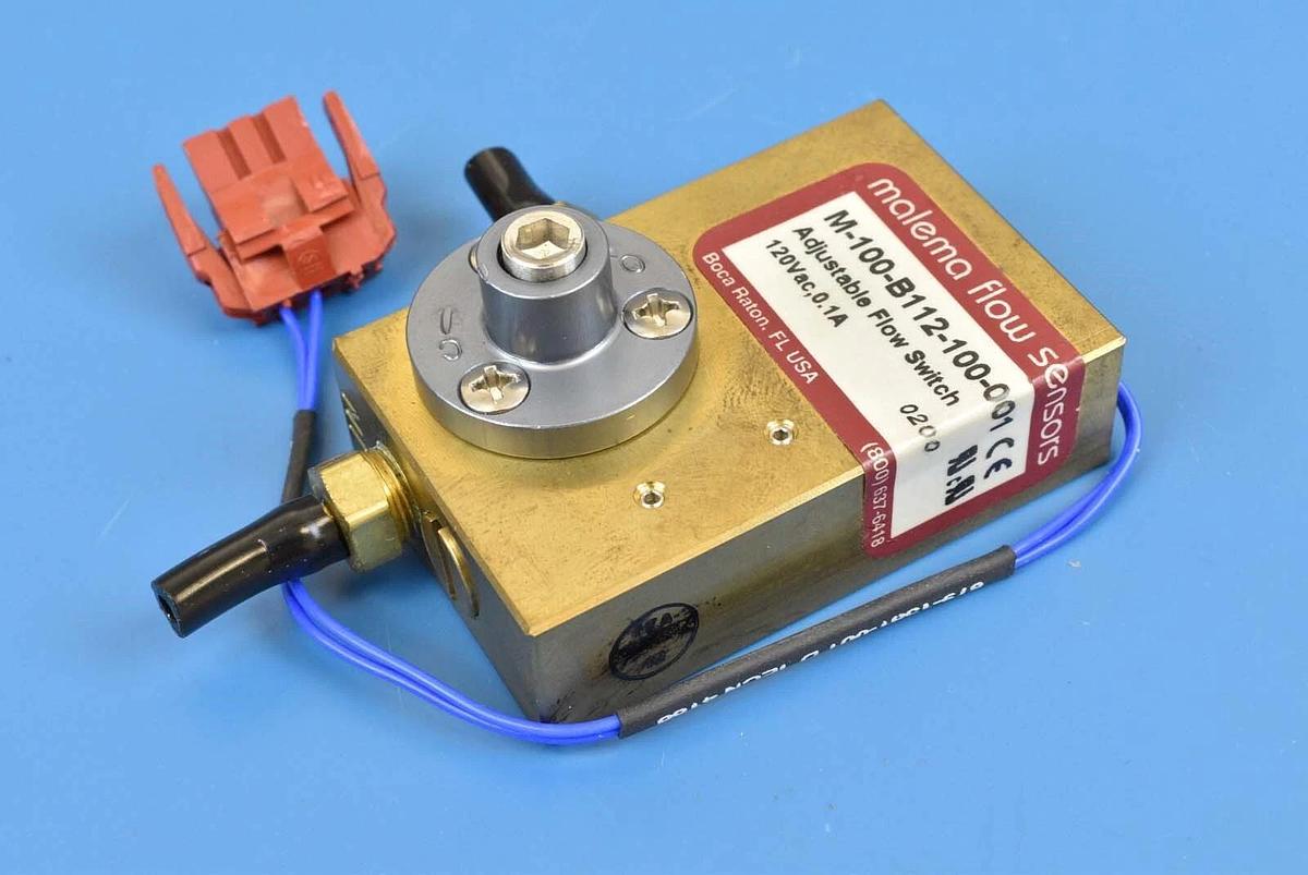 Used Malema M-100-B112-100-00 Adjustable Flow Switch