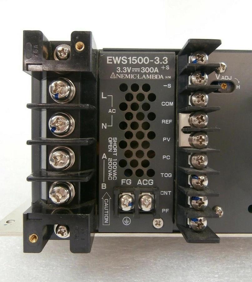 Used Nemic-Lambda EWS1500-3.3 Power Supply 2055 Watts 3.3V EWS Series Working Surplus