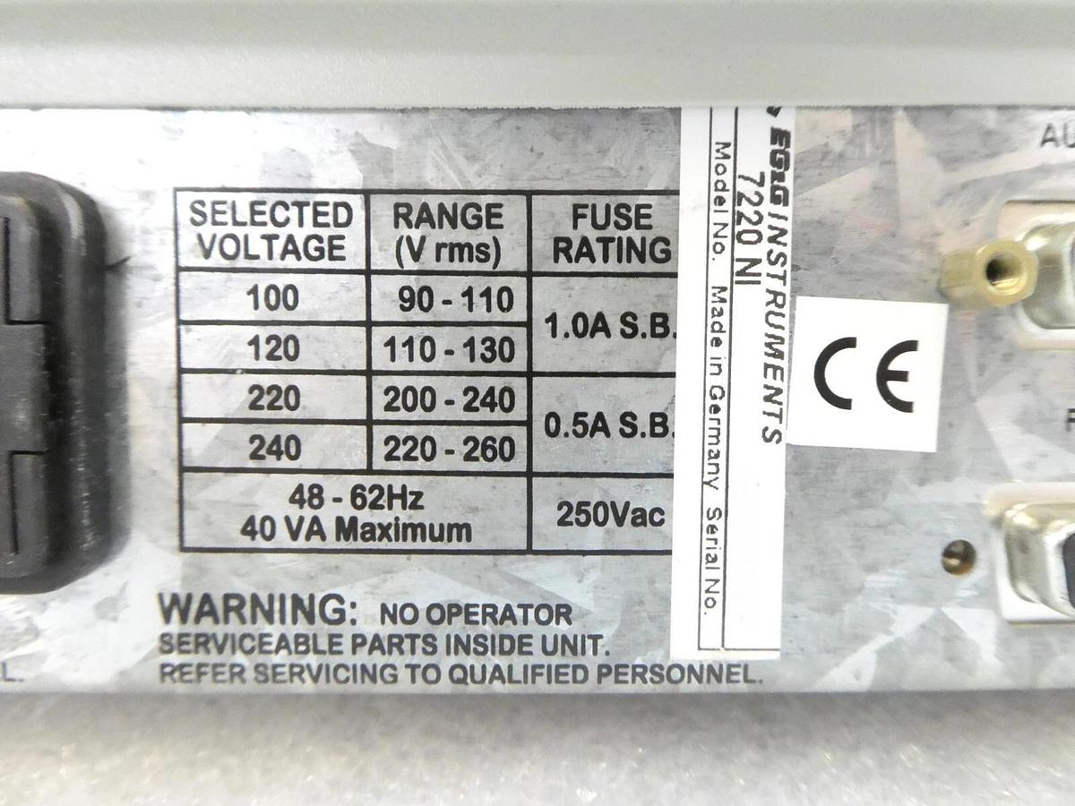 Used EG&G Instruments 7220 NI Nano Indenter CSM/LFM Control Unit MTS Lot of 2 Surplus