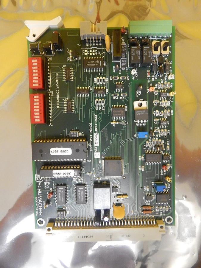 Used Schumacher 1730-3002 Reservoir Controller PCB Card 1731-3002 Rev. G Used