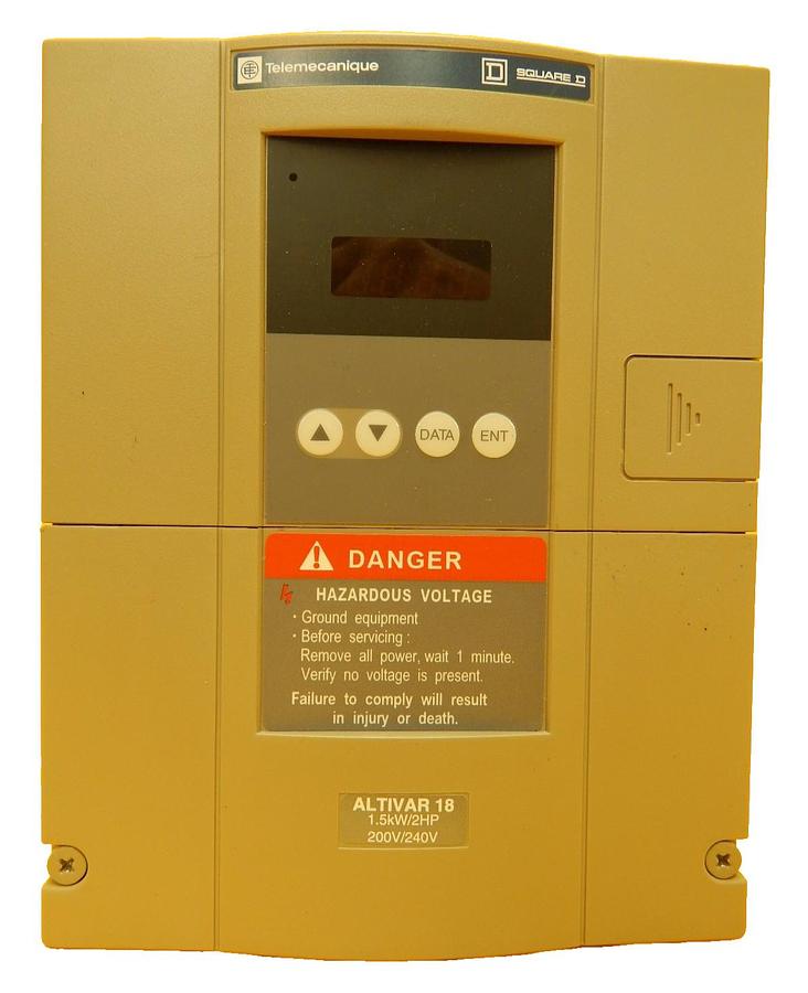 Used Telemecanique ATV18U29M2 1.5kW Inverter ALTIVAR 18 Square D Schneider Working