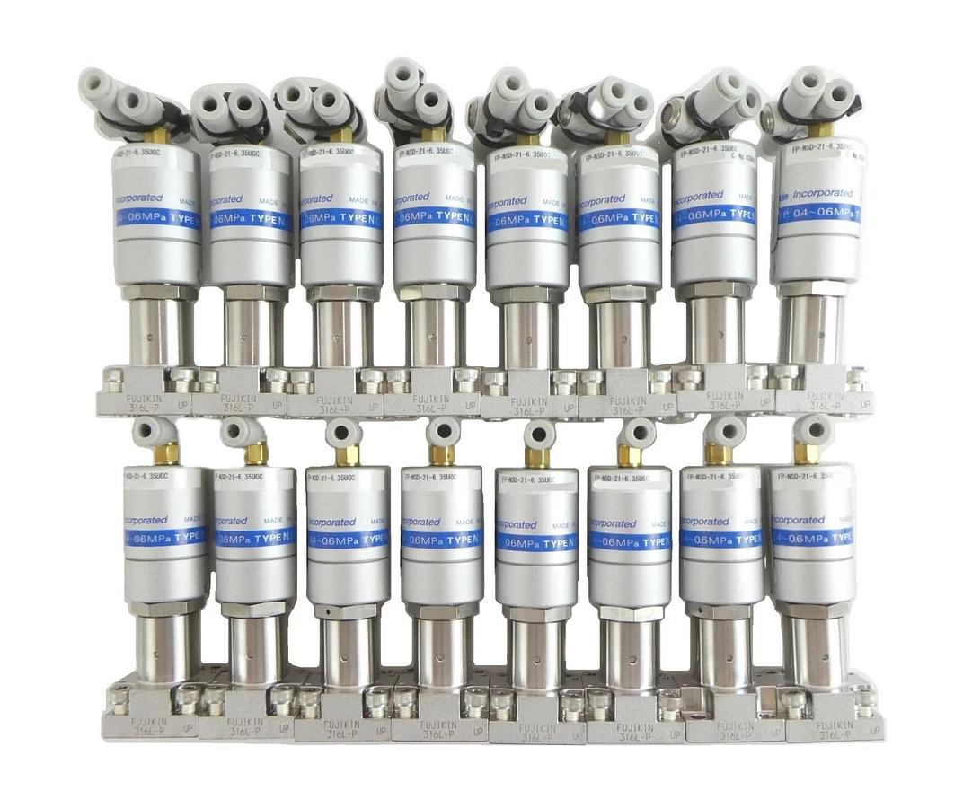 Fujikin FP-NSD-21-6.35UGC Metal Diaphragm Valve Reseller Lot of 16 New