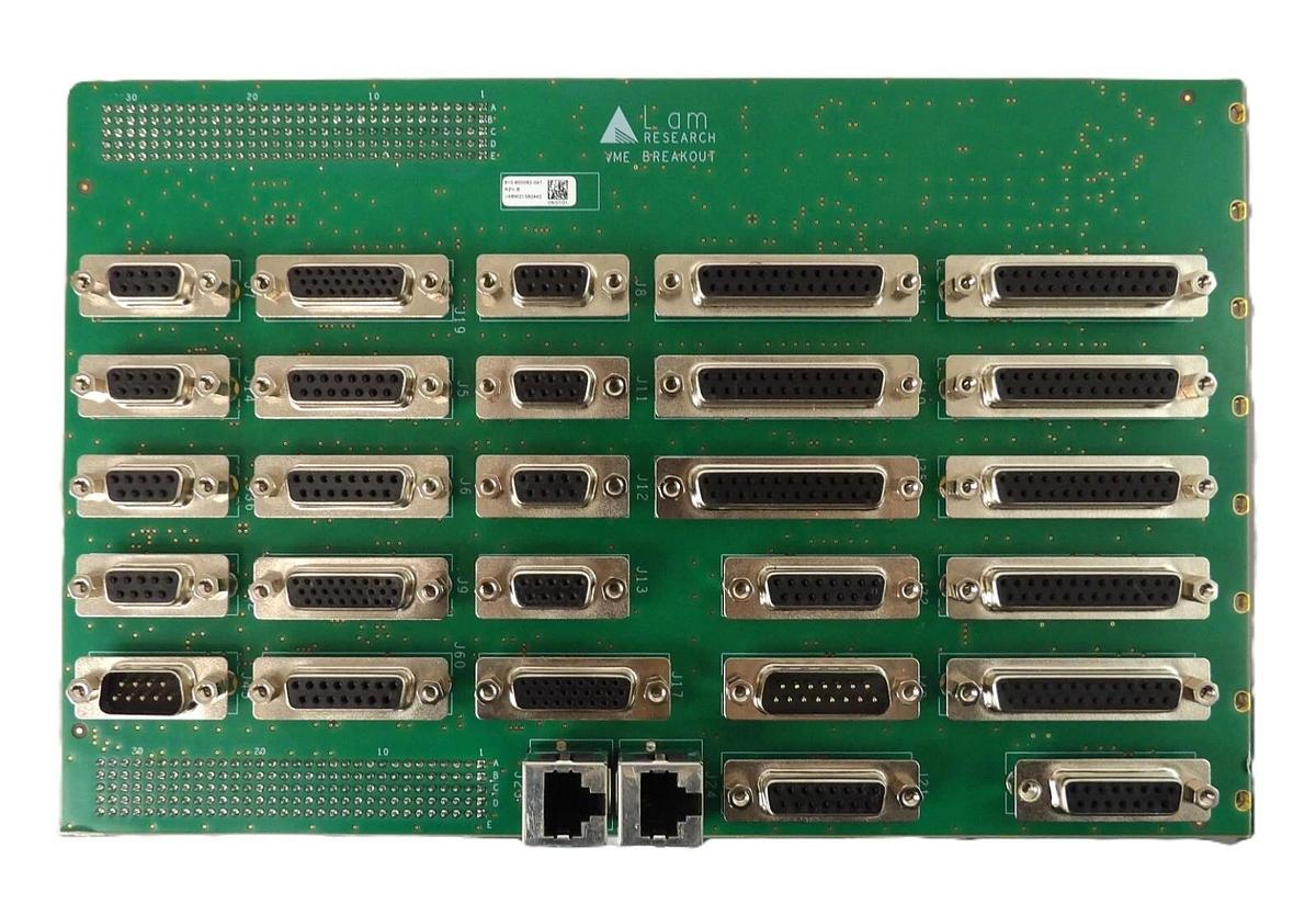 Used Lam Research 810-800082-047 VME Breakout PCB Board Assembly Working Surplus
