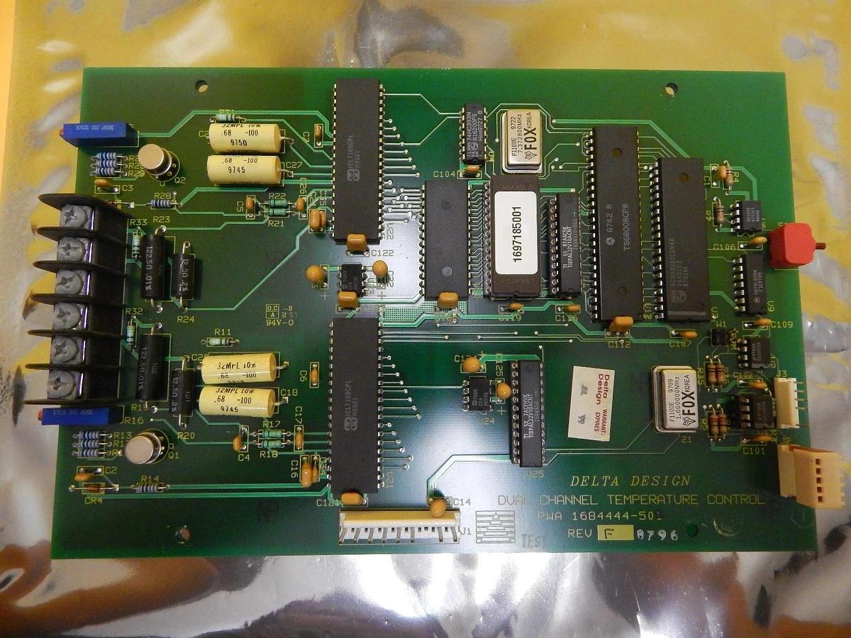 Used Delta Design 1684444-501 Dual Channel Temperature Controller Board PCB Used