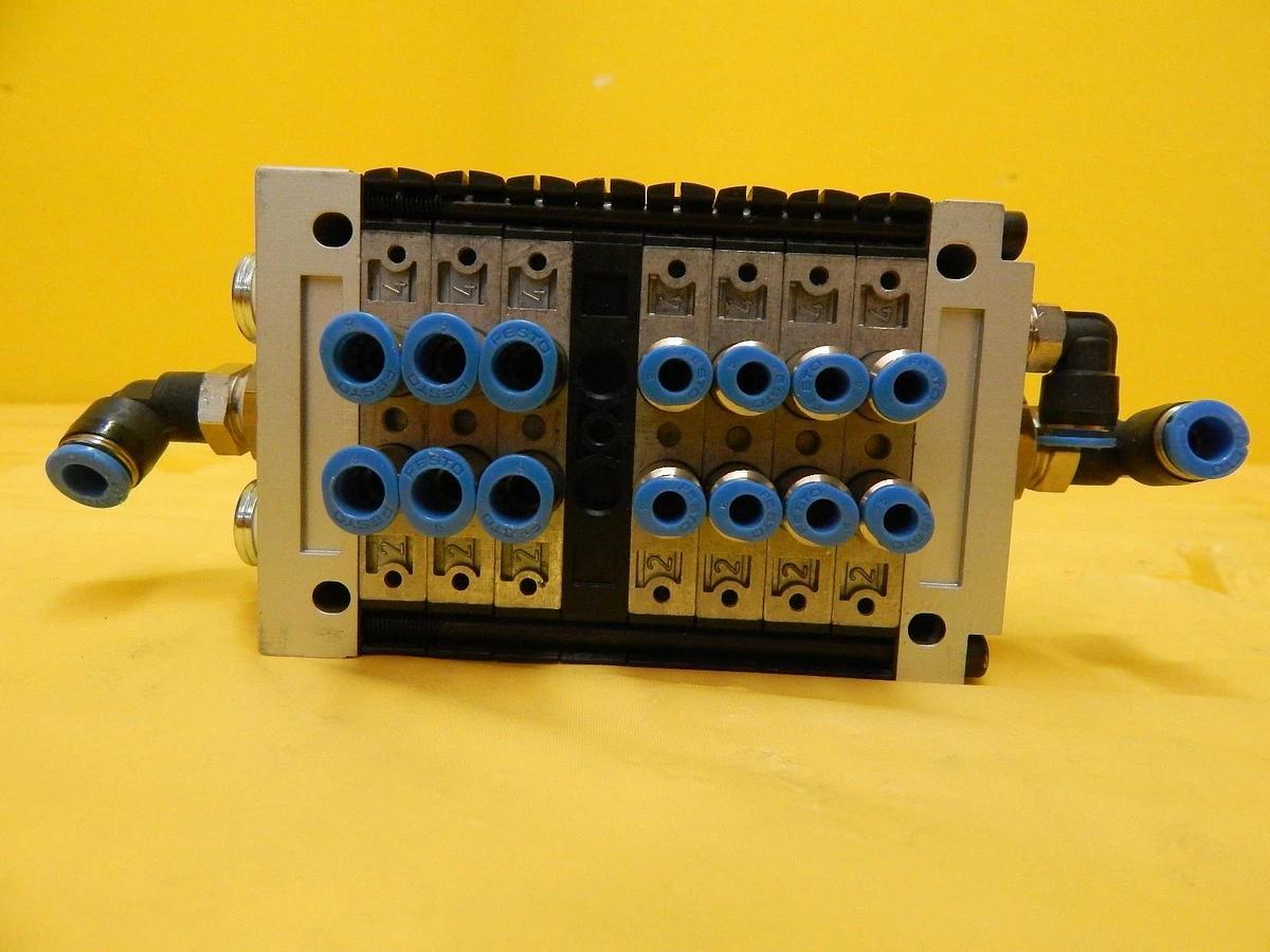 Used Festo CPV10-GE-MP-8 8-Port Pneumatic Manifold CPV-10-VI Used Working