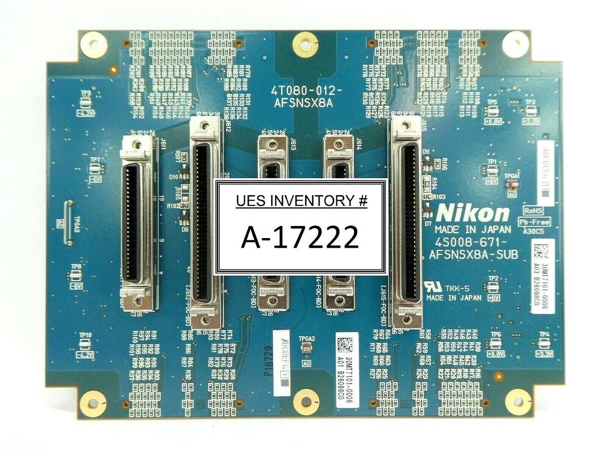 Used Nikon 4S008-671 AFSNSX8A-SUB Board PCB NSR-S620D Immersion System Working