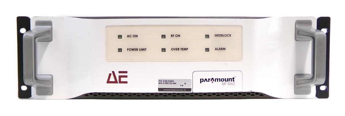 Used Paramount MF 5002 AE Advanced Energy 31550102-044 RF Generator Working Surplus