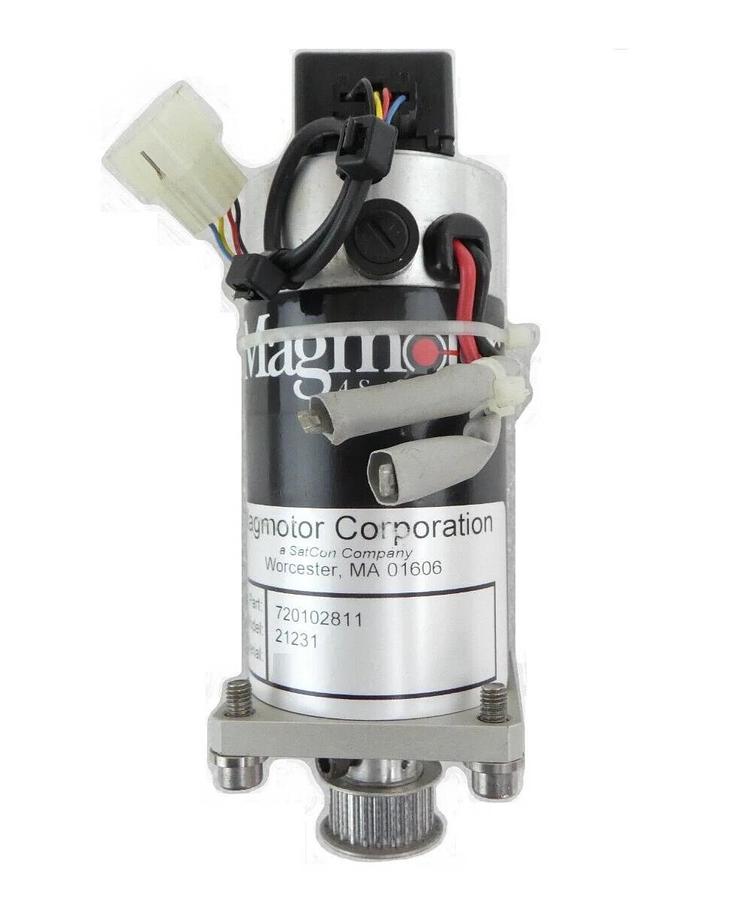Used Magmotor Technologies 720102811 Automation Servo Motor 21231 HEDS-5500 Working