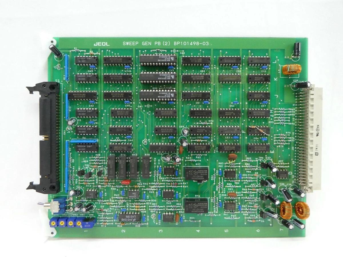 Used JEOL BP101498-03 SWEEP GEN PB(2) PCB Card JWS-7555S Wafer Review SEM Working