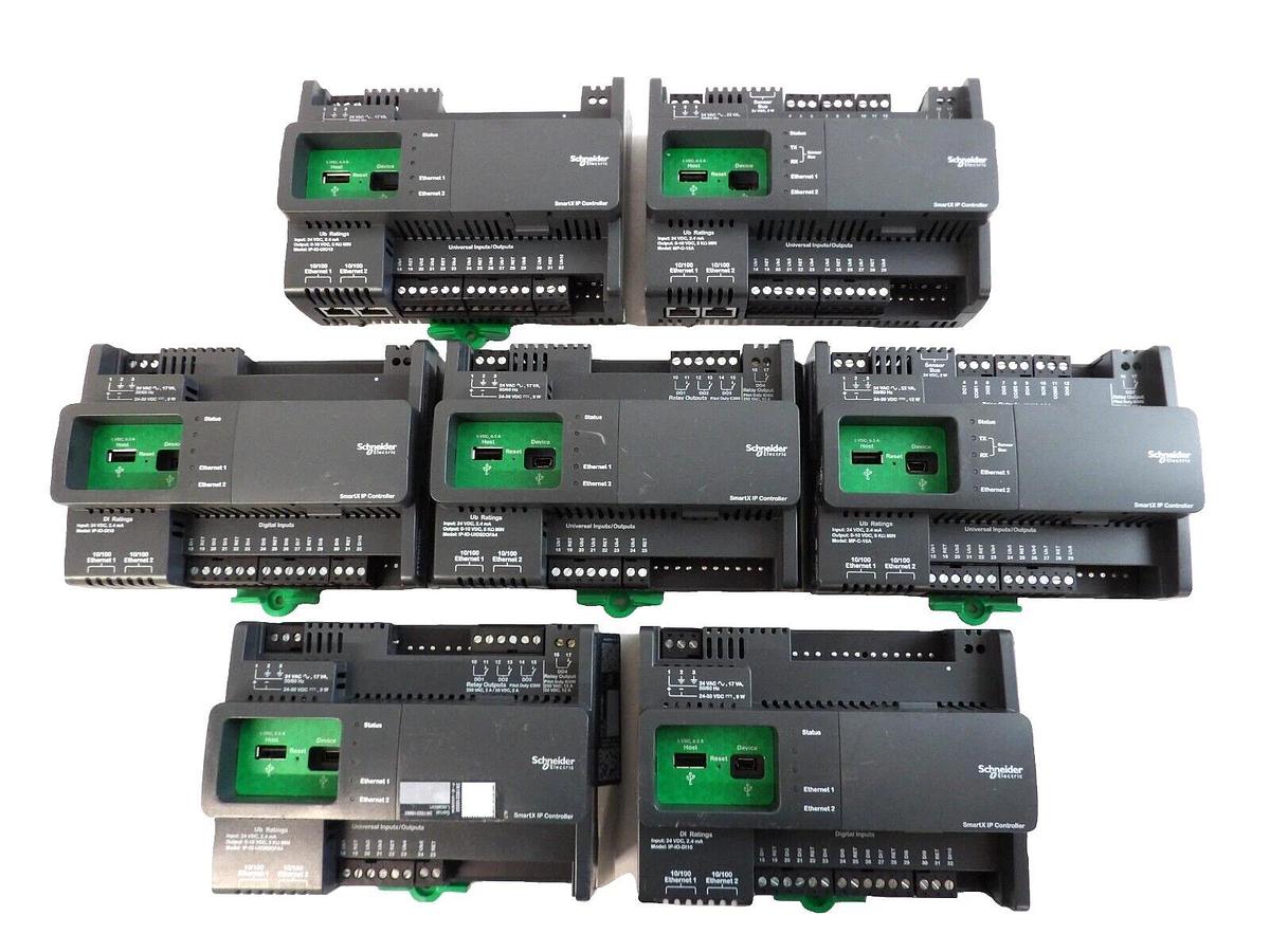 Used Schneider SXWIPIOAA10001 Smart IP Controller IP-IO-DI10 Lot of 7 Working