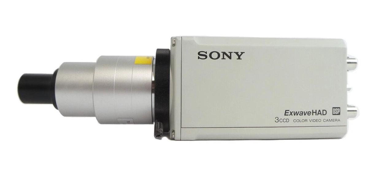 Used Sony DXC-990 3CCD Camera Color ExwaveHAD DSP Inspection w/ 38SFB-0.45xT Working