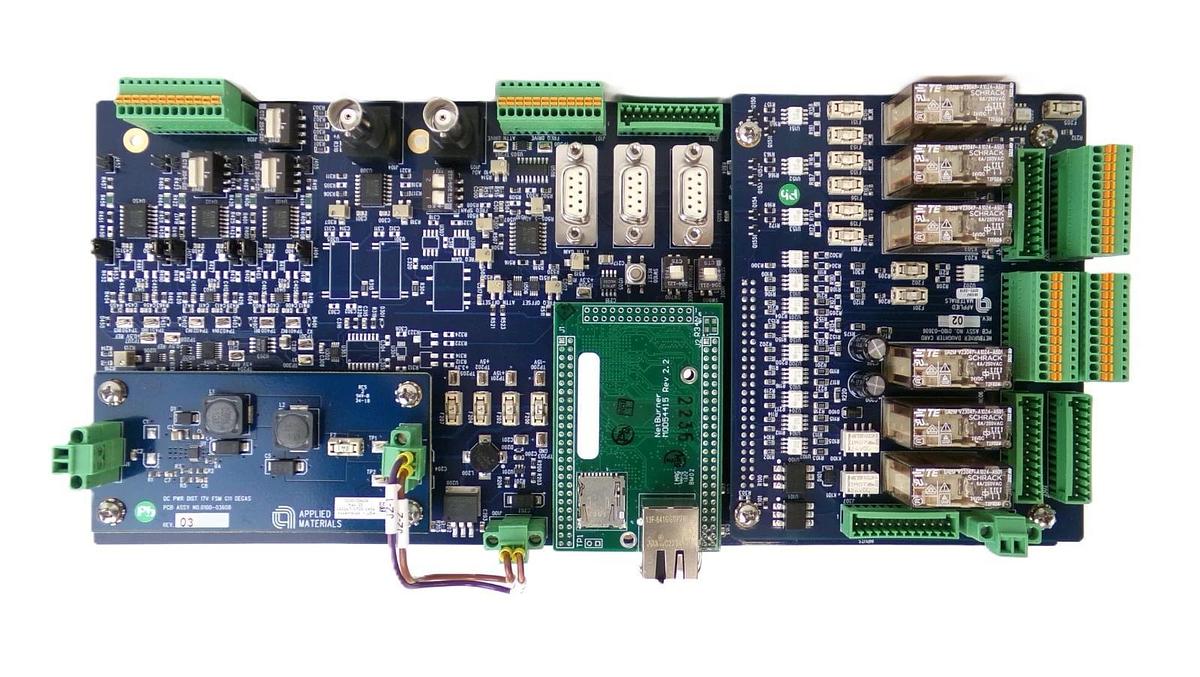 Used AMAT Applied Materials 0100-03605 Netburner Interface PCB Assembly Working