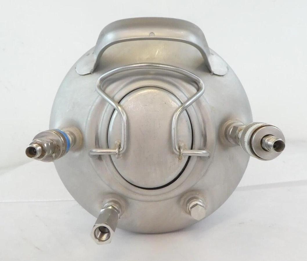 Used Alloy Products 72 20L 5G Photoresist Developer Stainless Tank Lot of 2 Working