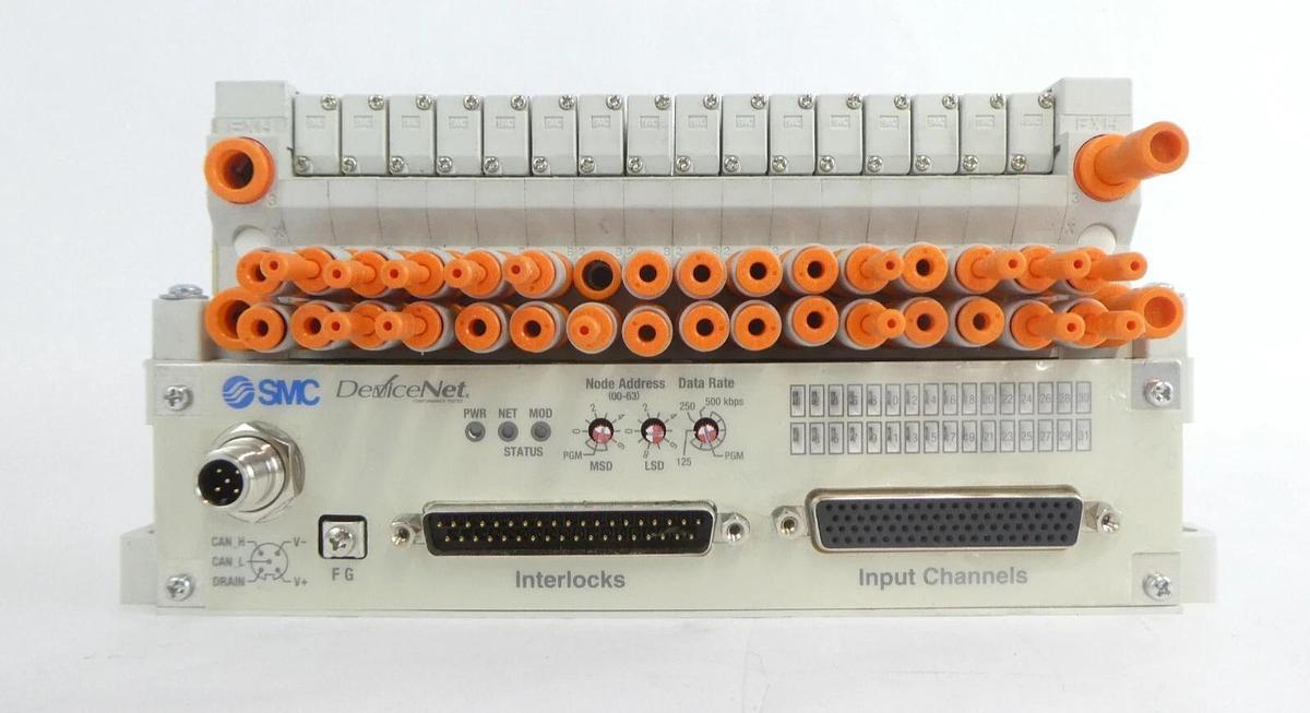Used SMC VV5Q11 16-Port Pneumatic Manifold Reseller Lot of 4 Working Surplus