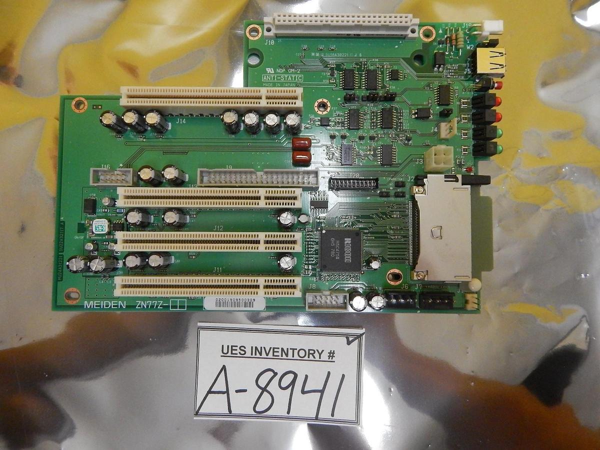 Used Meiden ZN77Z Backplane Board PCB MU24A31231 SU22A32117 A SU18A30221 Used