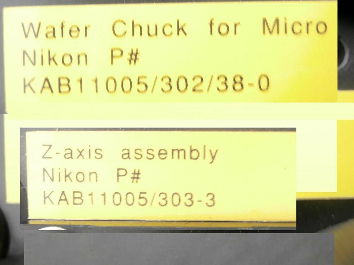 Used Nikon KAB11005 200mm Wafer Upper Stage Assembly 4S013-315 OPTISTATION 3 Working