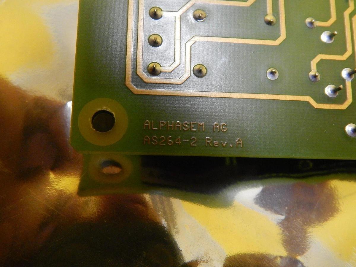 Used Alphasem AG AS264-2-01 Relay Board PCB AS264-2 Used Working