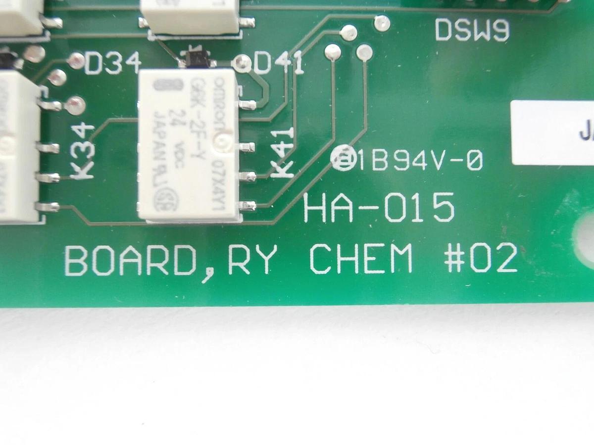 Used TEL Tokyo Electron HA-015 Signal Relay Board RY CHEM #02 PCB Lithius Working