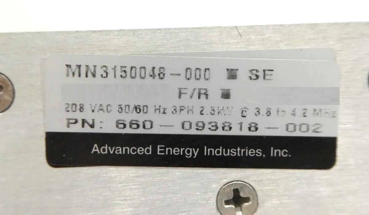 Refurbished RF25M RF Power Products 3150048-000 Power Supply Lam 660-093818-002 Refurbished