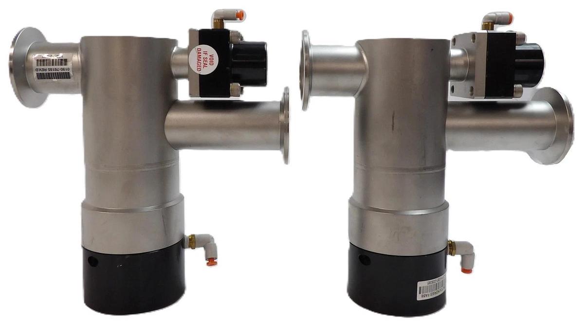 Used MKS Instruments L2-40-SP1 Angle Valve Reseller Lot of 2 Working Surplus