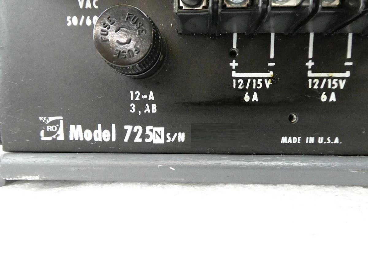 Used Novellus Systems 02-00025-00 DC Power Supply RO 725N 50-000002-00D Working Spare