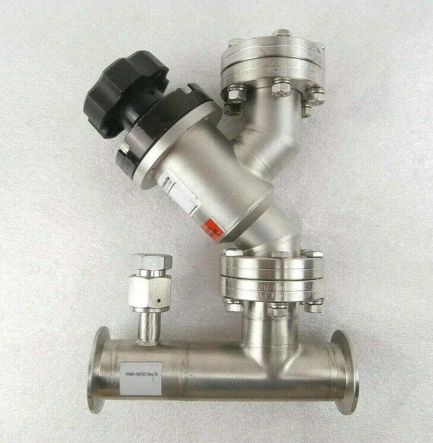 Used Nor-Cal 3870-02286 Angle Valve Assembly AMAT Applied Materials 0040-36023 Spare