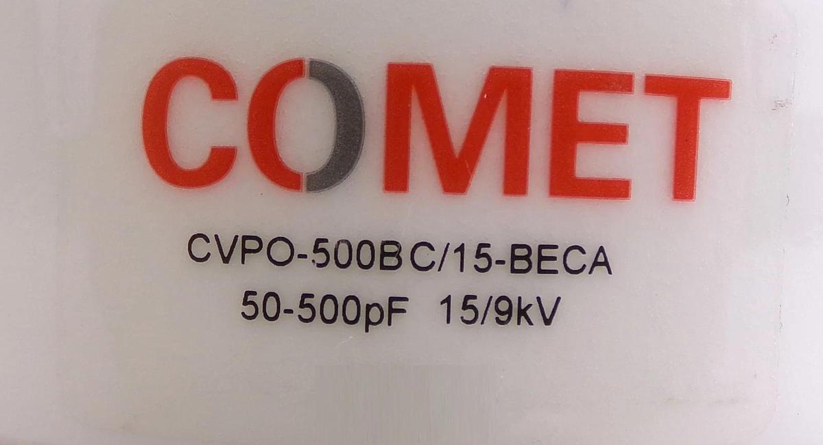 Used Comet CVPO-500BC/15-BECA RF Variable Vacuum Capacitor Lot of 2 Working