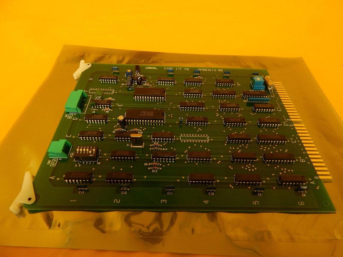 Used JEOL MP003619-00 KYBD ITF PB Interface Board PCB Card JEM-2010F Working