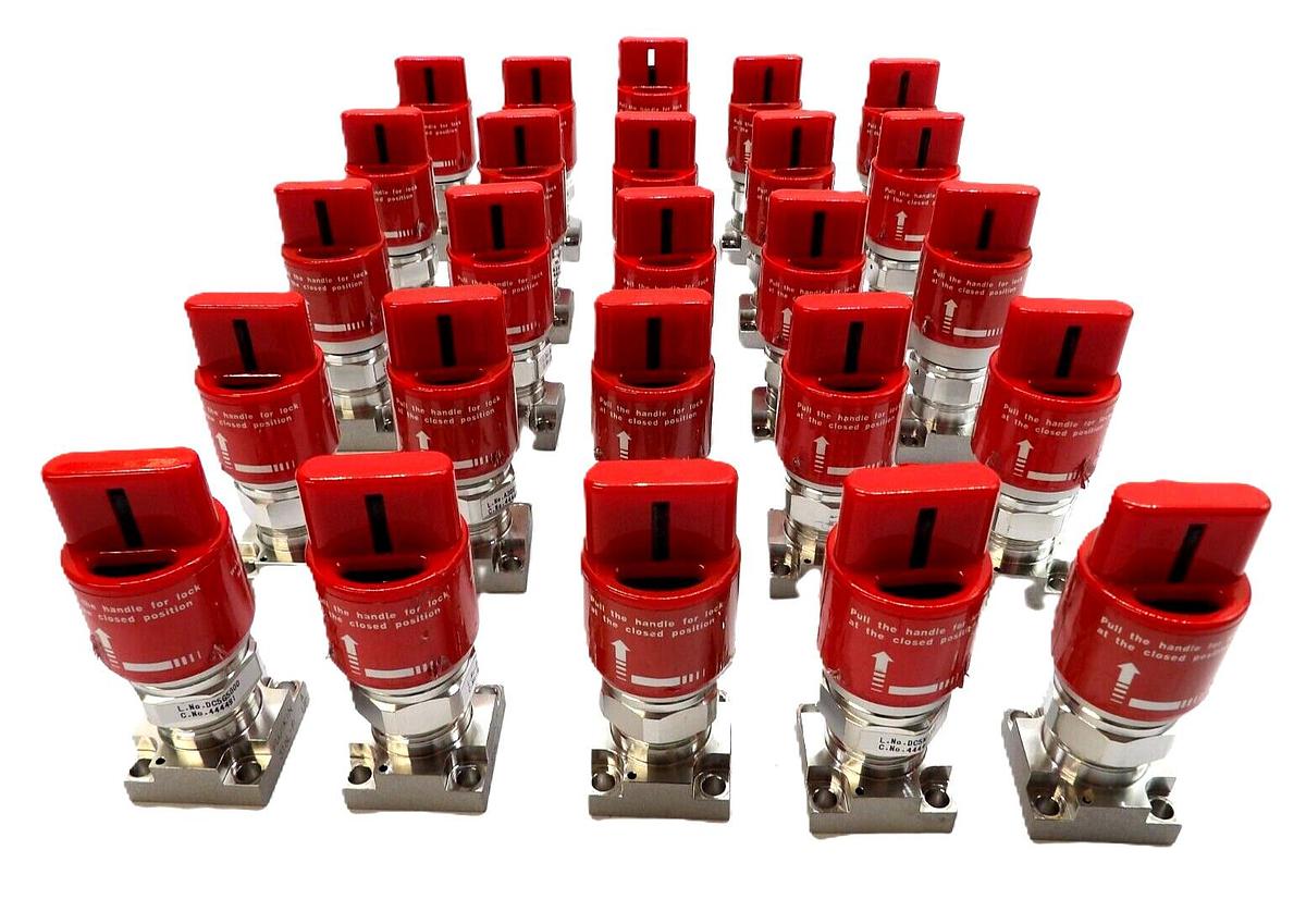 Used Fujikin 316L-P Manual Diaphragm Valve Reseller Lot of 25 Working Surplus