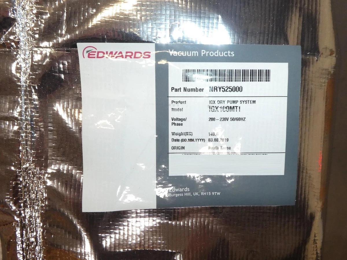 IGX100MTi Edwards NRY525000 IGX Vacuum Dry Pump 200-230V 500205150 New Surplus
