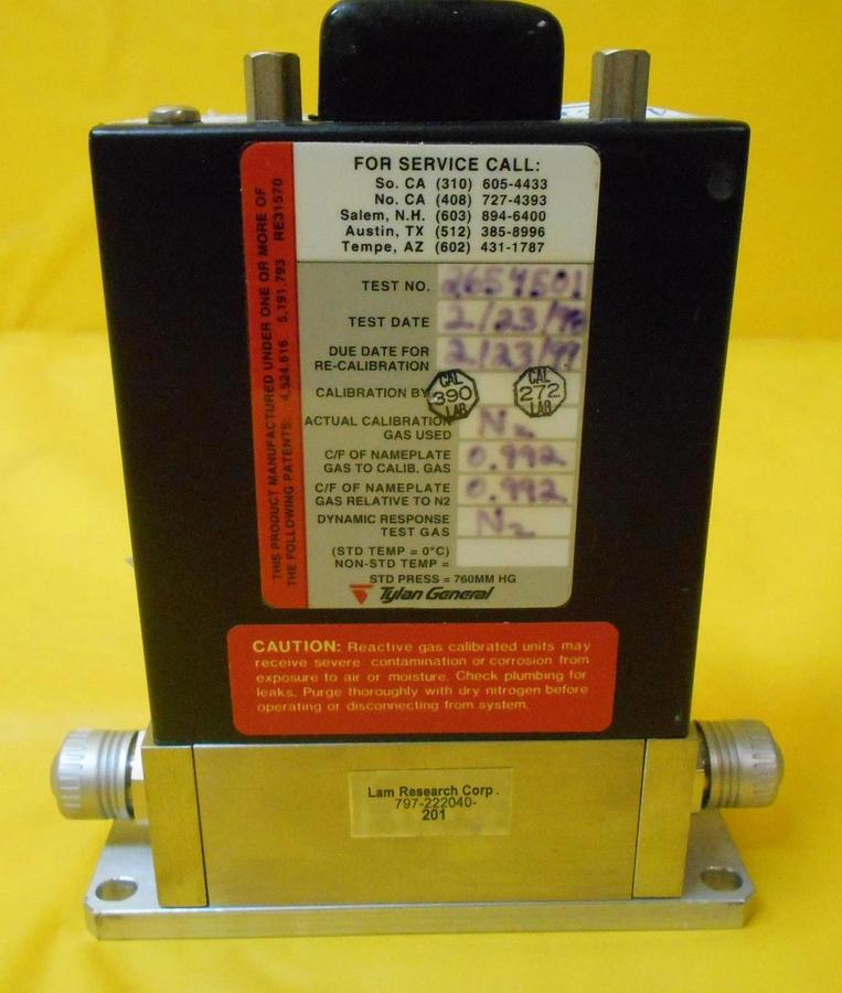Used Tylan FC-2950MEP5 Mass Flow Controller MFC Lam 797-222040-201 500 SCCM O2 Used