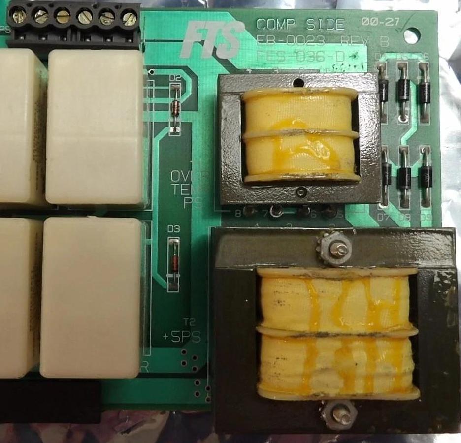 Used FTS Systems EB-0023 Relay PCB FES-036-D Turbojet Temperature System Working