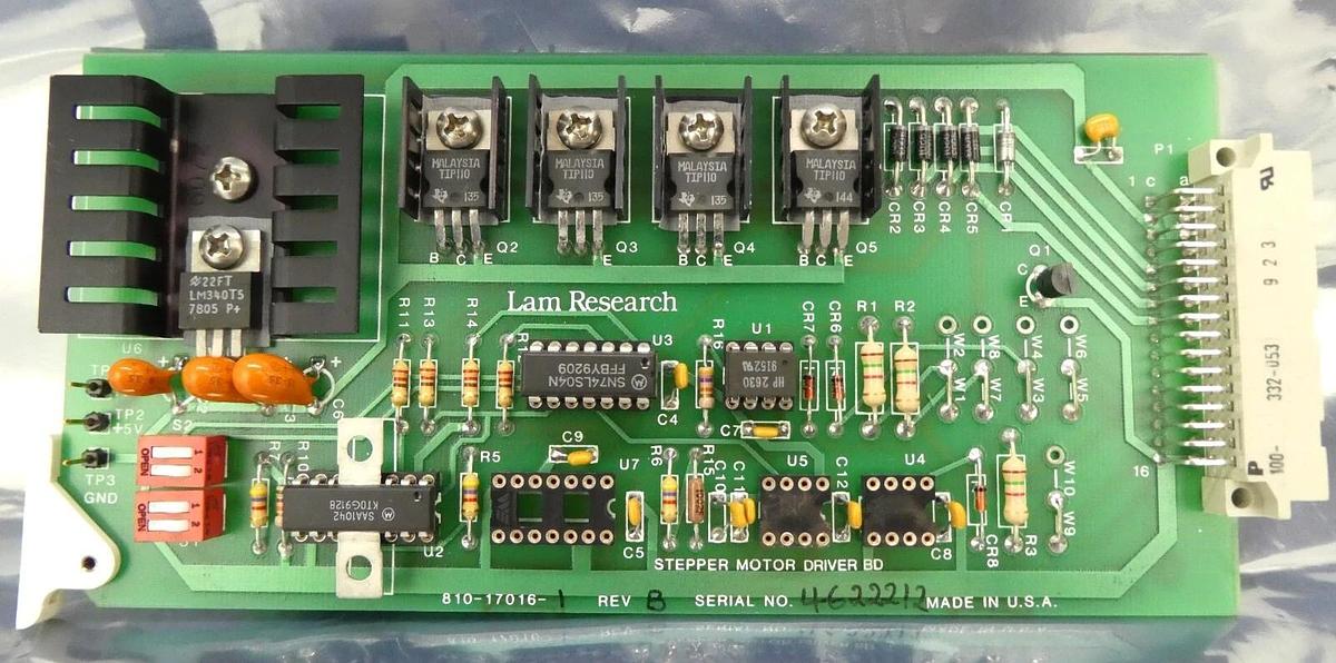 Used Lam Research 810-17016-1 Stepper Motor Driver PCB Working Surplus