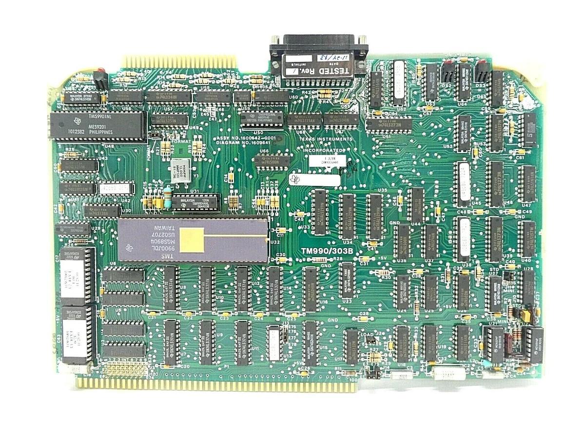 Texas Instruments 1600642-0001 D Floppy Disc Control PCB Card Varian 109533002