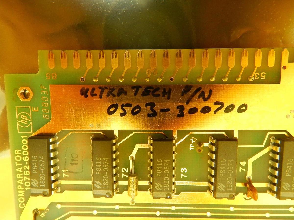 Used HP Hewlett-Packard 10762-60001 Comparator PCB Card Ultratech 0503-300700 Used