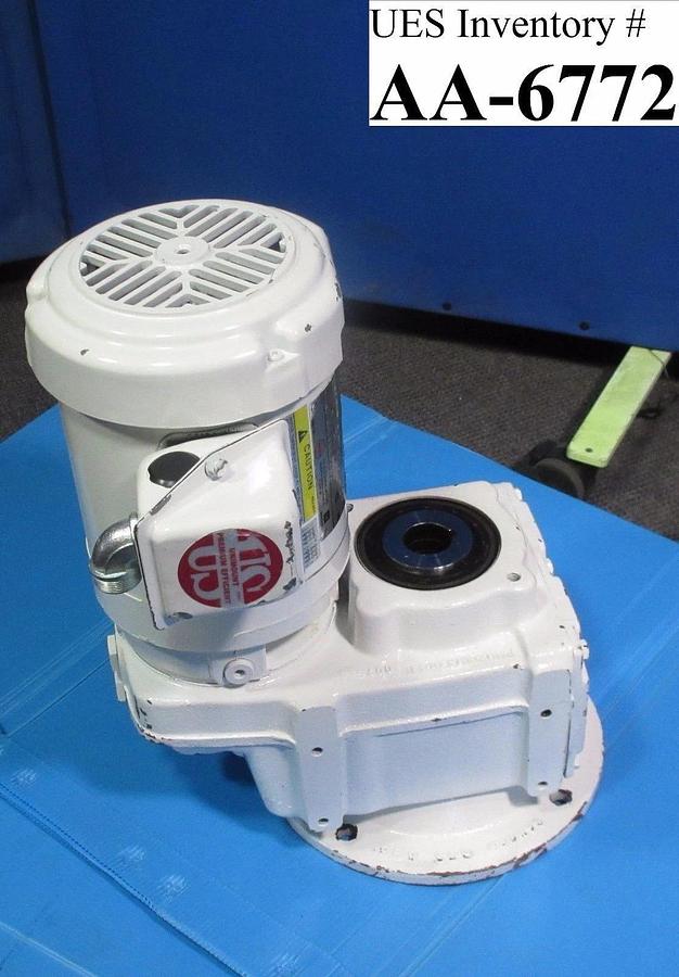 Used US Motors 6592A Motor & Gearbox Series 2000 .5 HP 3 PH 160 Ratio Used Working